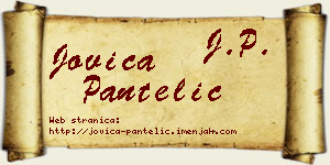 Jovica Pantelić vizit kartica